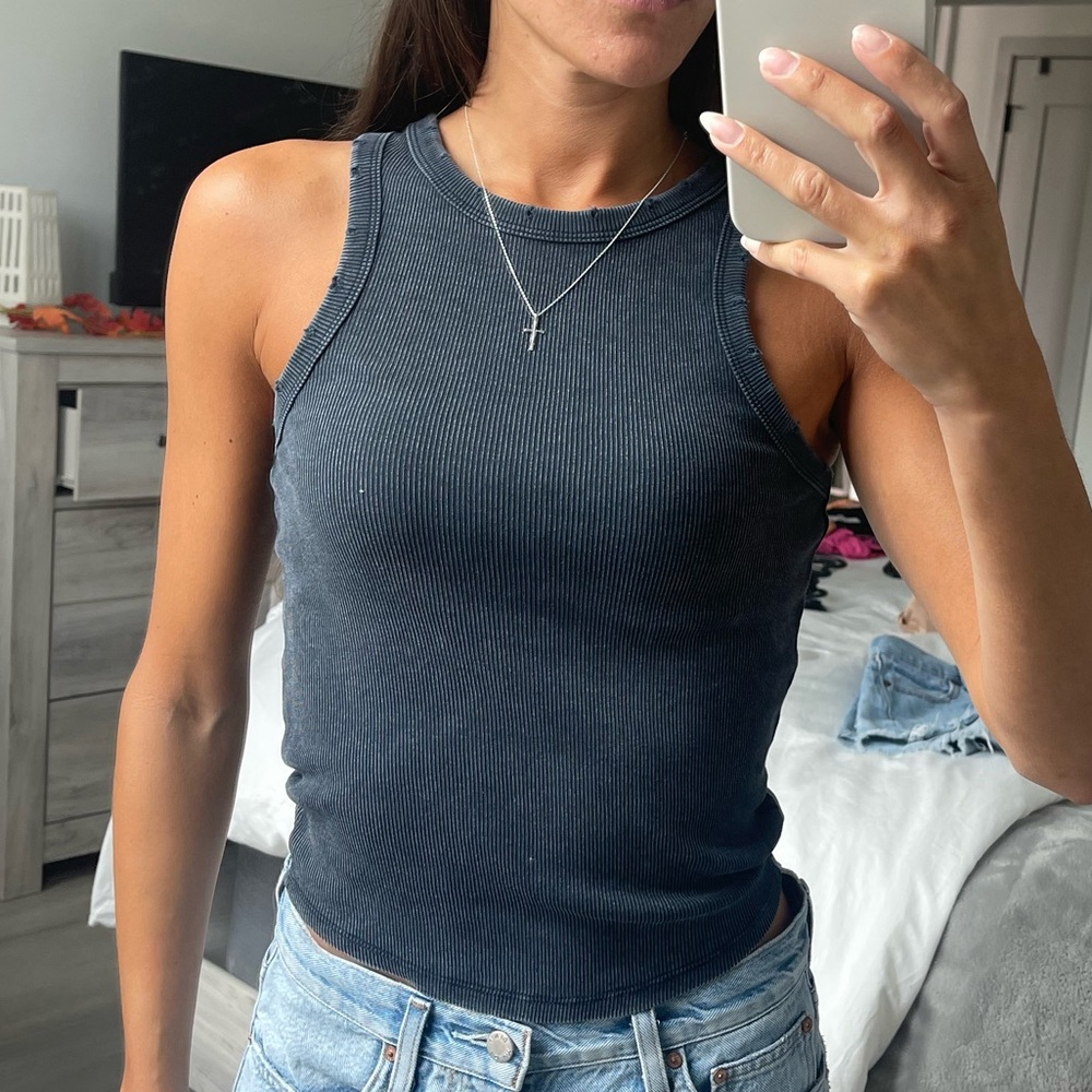 Zara Charcoal Tank Top
